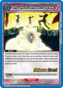 Image for Who Gave You Permission to Yap Away? (UEPR/BLC-2-045) (UEX01BT_RE) - Union Arena