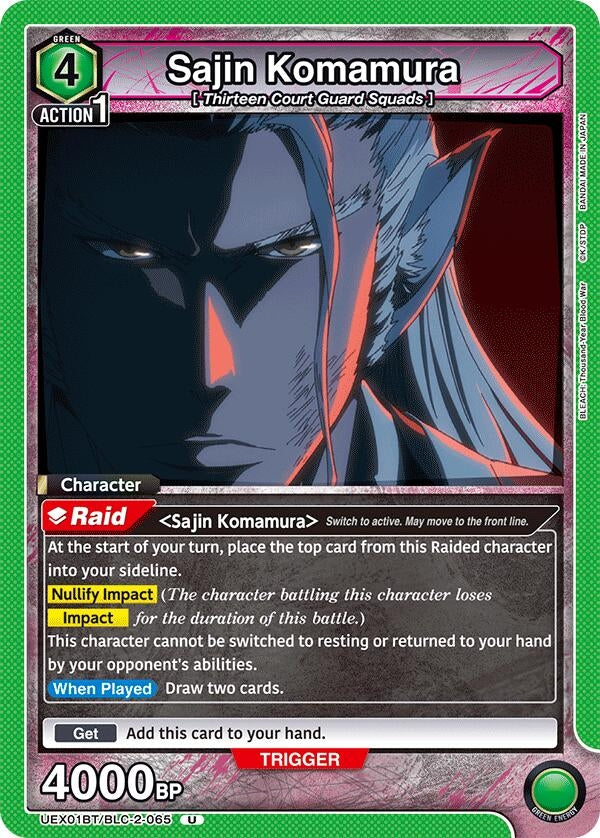 Image for Sajin Komamura (UEX01BT/BLC-2-065) (UEX01BT_RE) - Union Arena
