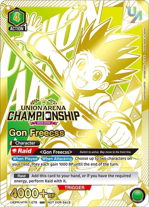 Image for Gon Freecss (Regionals 25-26) (UEPR/HTR-1-078) (UEPR) - Union Arena