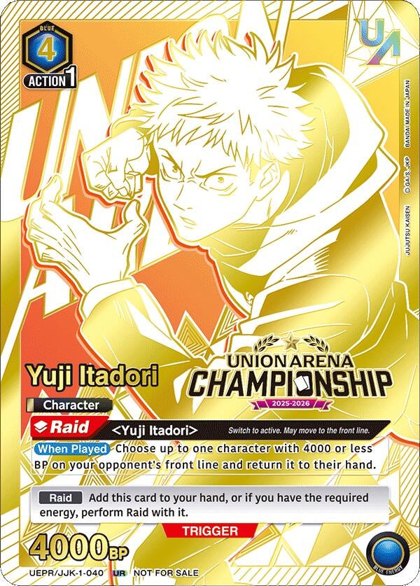 Image for Yuji Itadori (Regionals 25-26) (UEPR/JJK-1-040) (UEPR) - Union Arena
