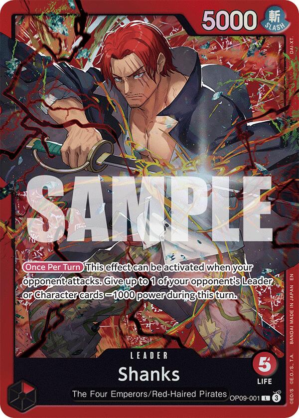 Shanks (OP09-001) [Deck de Démarrage : Shanks Rouge]