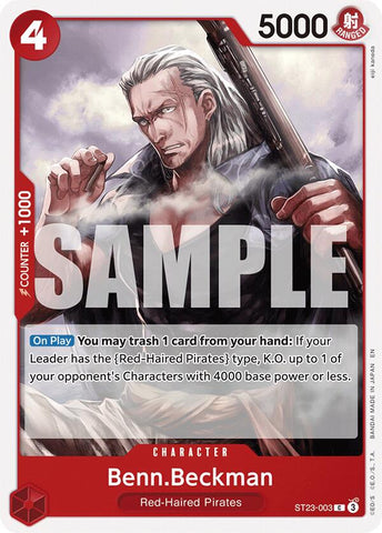 Benn.Beckman [Mazo de Inicio: Shanks Rojo]