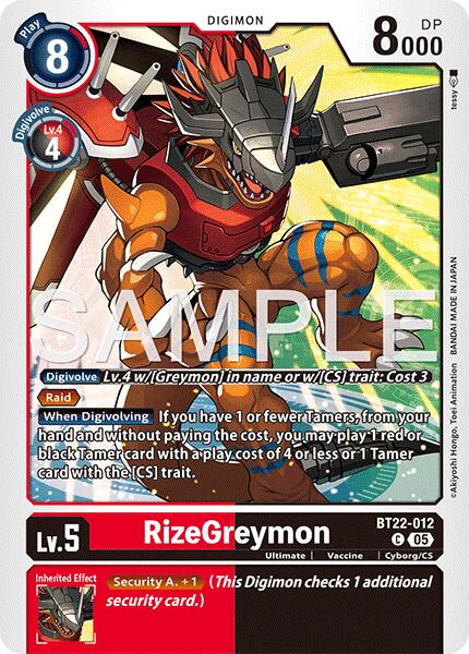 RizeGreymon [BT22-012] [Ciber Edén]