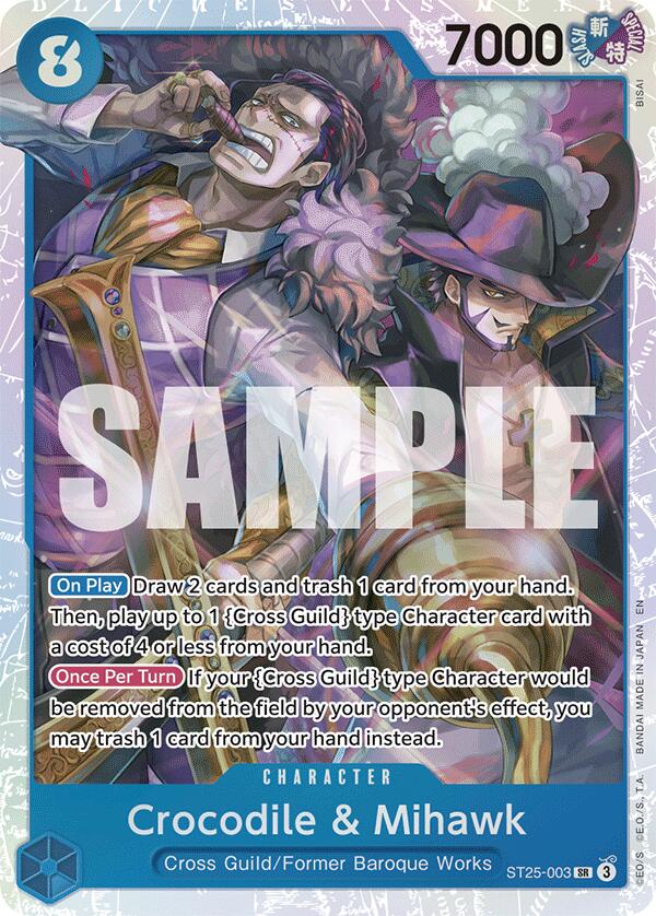 Crocodile et Mihawk [Deck de démarrage : Blue Buggy]