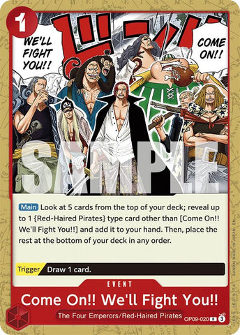 ¡¡Venid!! ¡¡Lucharemos!! (Reimpresión) [Mazo de Inicio: Shanks Rojo]