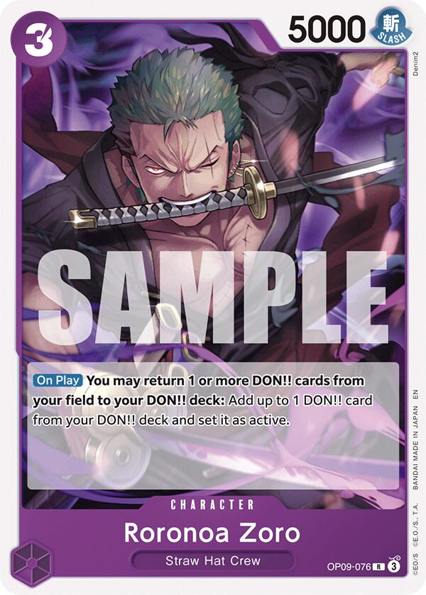 Roronoa Zoro (Réédition) [Deck de Démarrage : Monkey.D.Luffy Violet/Noir]