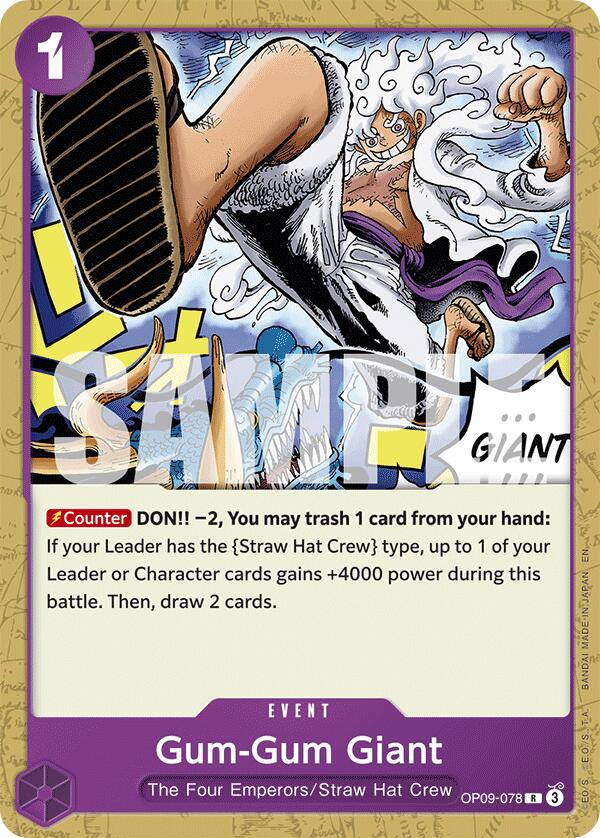 Gigante Gum-Gum (Reimpresión) [Mazo de Inicio: Monkey D. Luffy Morado/Negro]