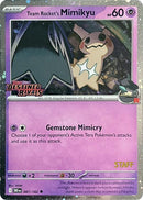 Mimiqui de la Team Rocket (087/182) (Personnel d'Avant-Première) [Écarlate et Violet : Rivaux Destinés]