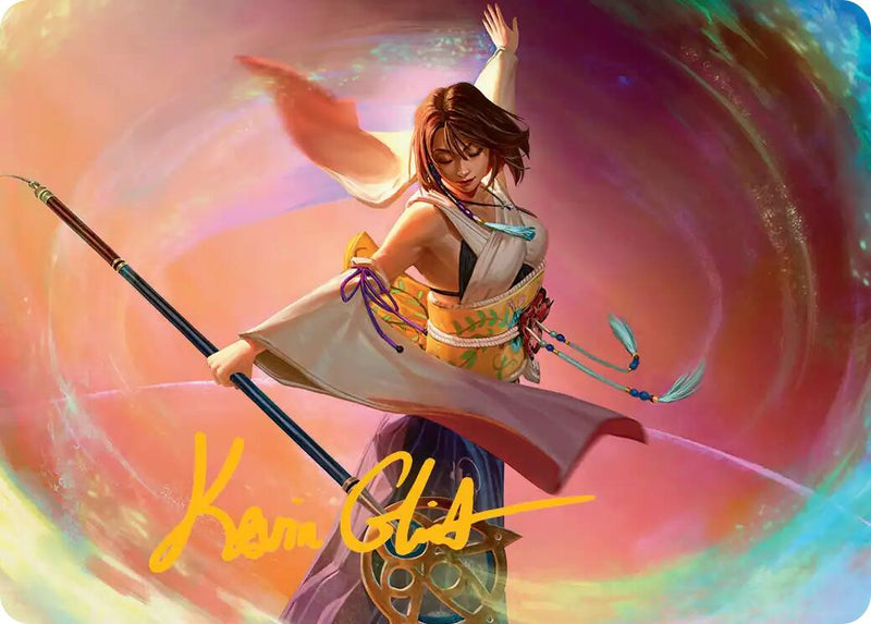 Yuna, Grande Invocatrice – Carte d'art (Signature estampée or) [Série d'art FINAL FANTASY]