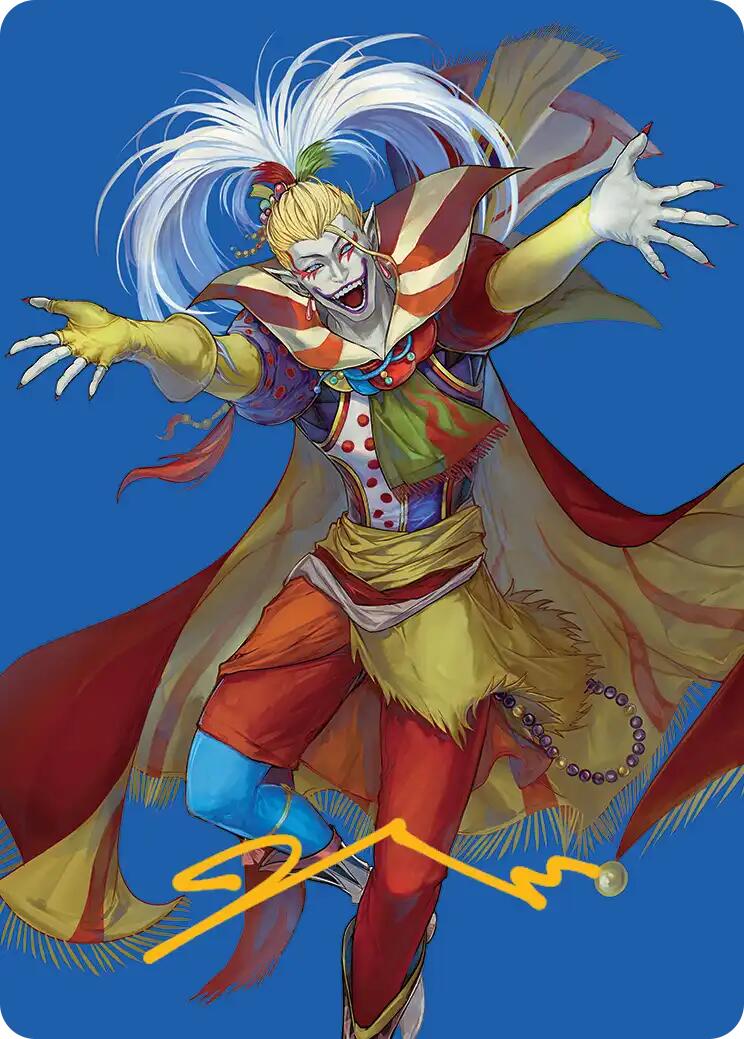 Kefka, Mage de Cour Carte Illustrée (Signature Estampillée Or) [Série d'Art FINAL FANTASY]