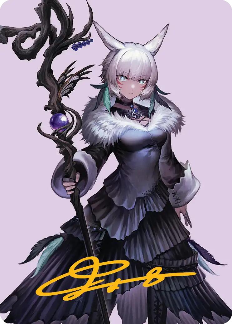 Y'shtola, Art Card des Bienfaits nocturnes (53) (Signature estampée or) [FINAL FANTASY Art Series]