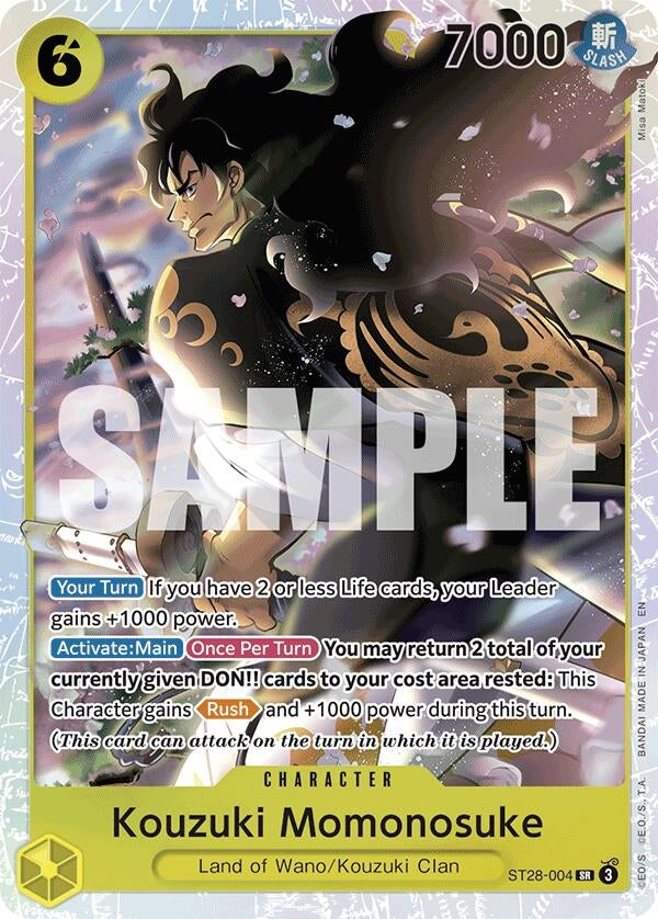 Image for Kouzuki Momonosuke (ST28-004) (ST-28) - One Piece Card Game