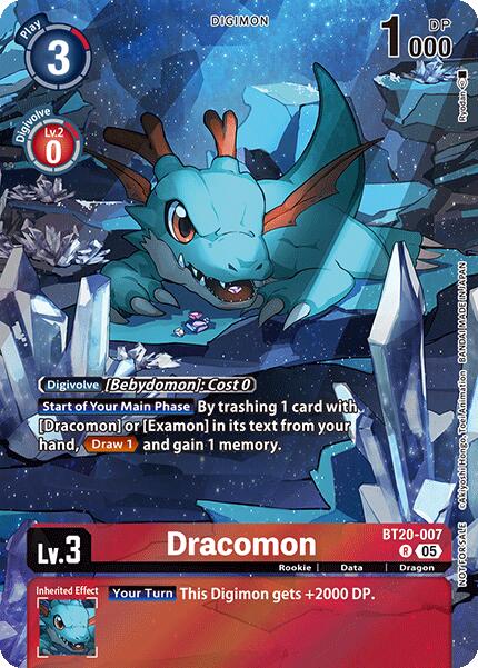 Dracomon [BT20-007] (Boîte sur topper) [Monstres Versus]