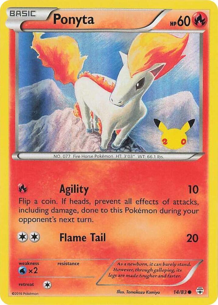 Ponyta (014/083) (Promo exclusive Royaume-Uni) [Cartes diverses]
