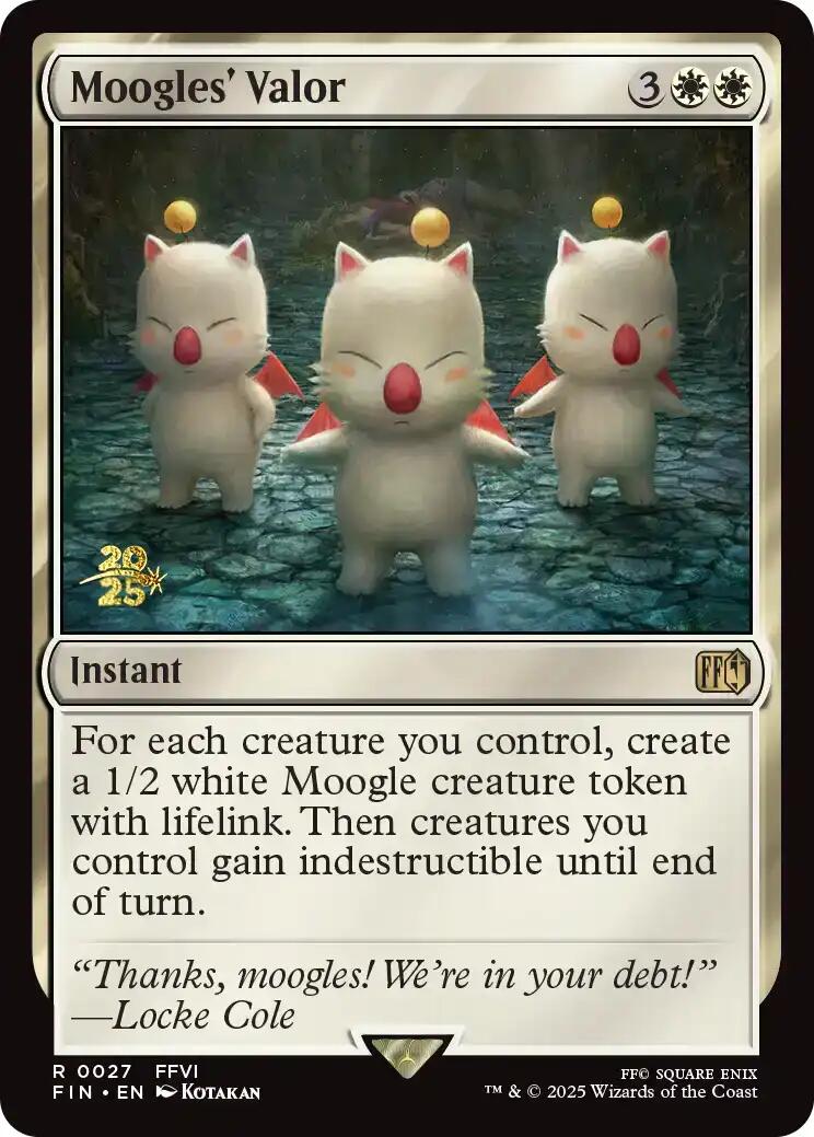 Valor de los Moguri [Carta promocional de prelanzamiento de FINAL FANTASY]