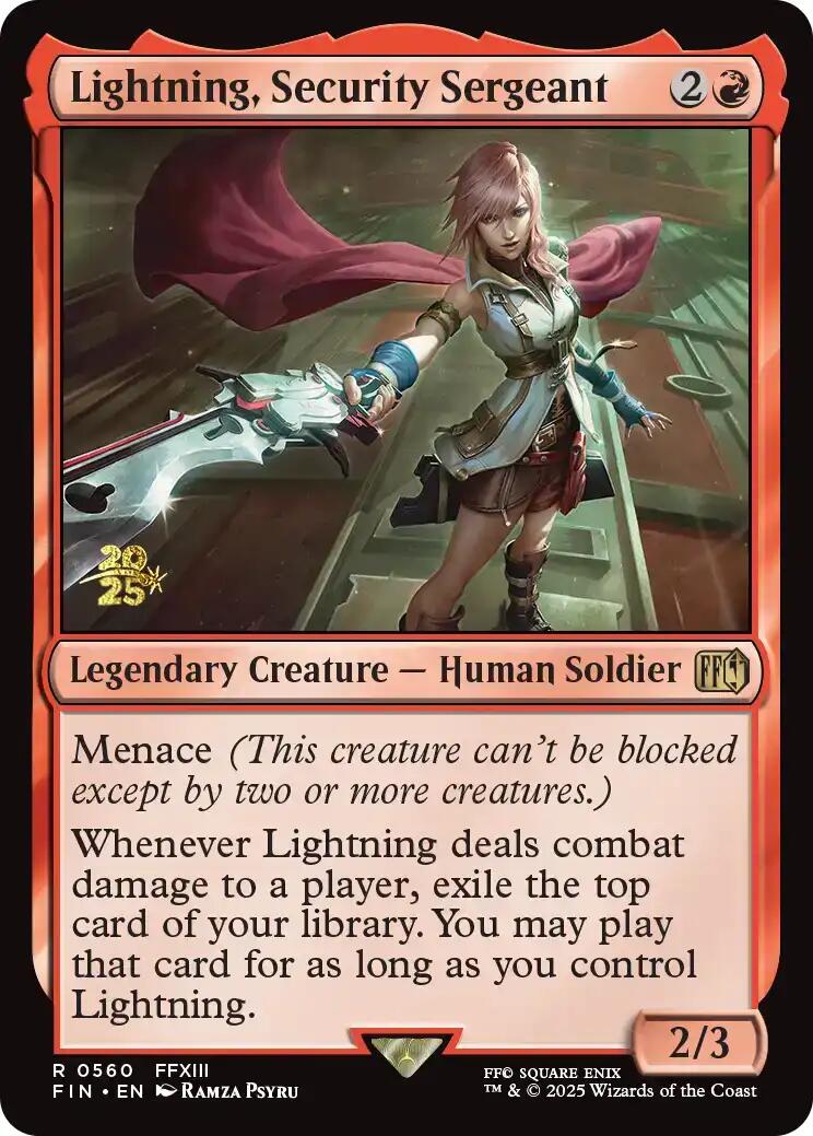 Lightning, Sergent de la sécurité [FINAL FANTASY Carte promo avant-première]