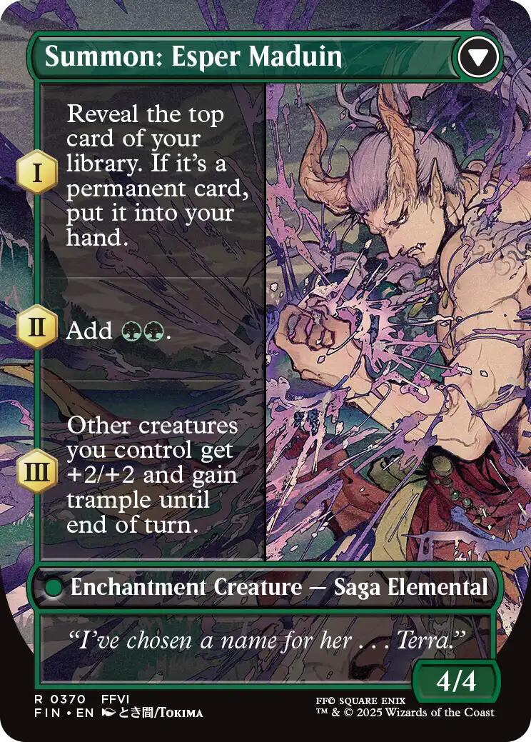 Esper Origins // Invocation : Maduin l'Espoir (Sans Bordures) [FINAL FANTASY]
