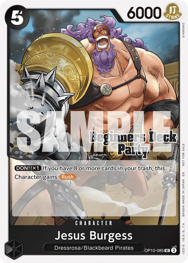 Jesus Burgess (ST-23 - ST-28 Beginners Deck Party) [Participation] [Cartes promotionnelles One Piece]