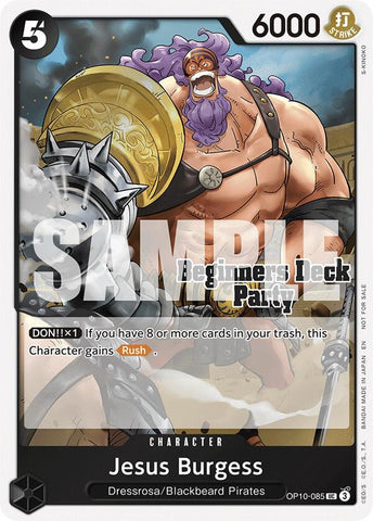 Jesus Burgess (ST-23 - ST-28 Beginners Deck Party) [Participación] [Cartas Promocionales de One Piece]