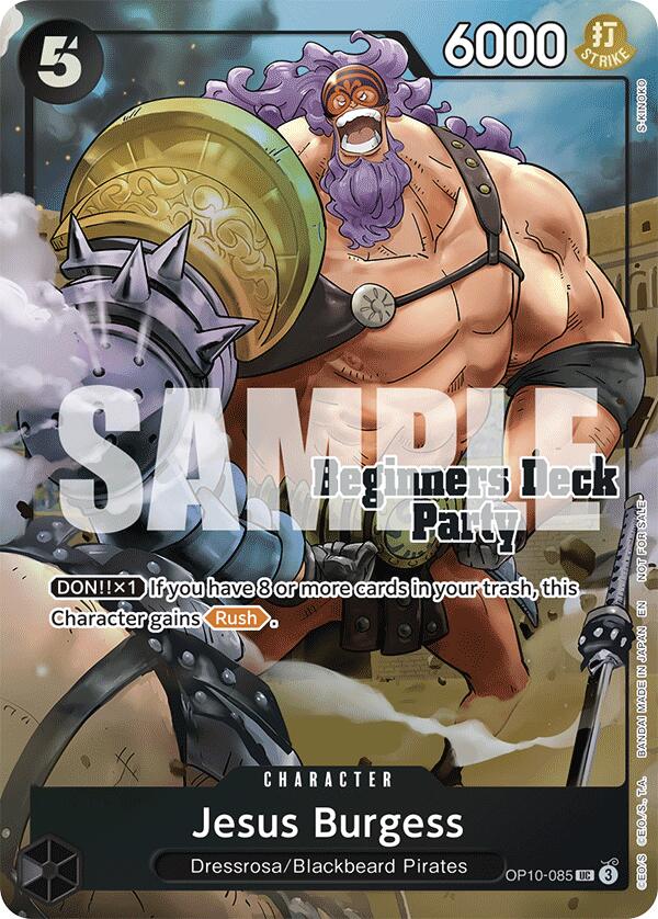 Jesus Burgess (ST-23 - ST-28 Beginners Deck Party) [Gagnant] [Cartes promotionnelles One Piece]