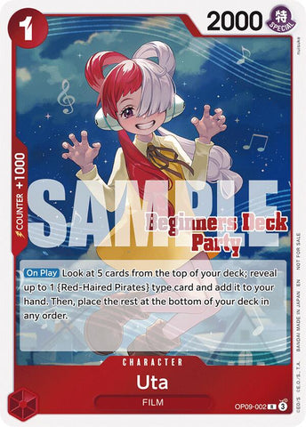 Uta (ST-23 - ST-28 Baraja para principiantes Party) [Participación] [Cartas promocionales de One Piece]
