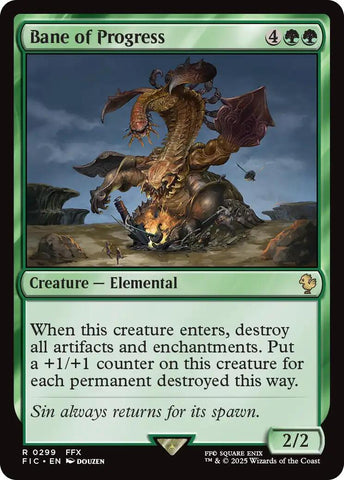 Bane of Progress (Surge Foil) [Commander de FINAL FANTASY]