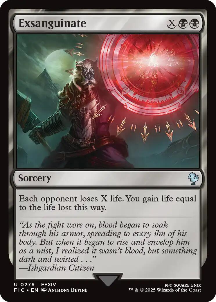 Exsanguinar (Surge Foil) [Commander de FINAL FANTASY]