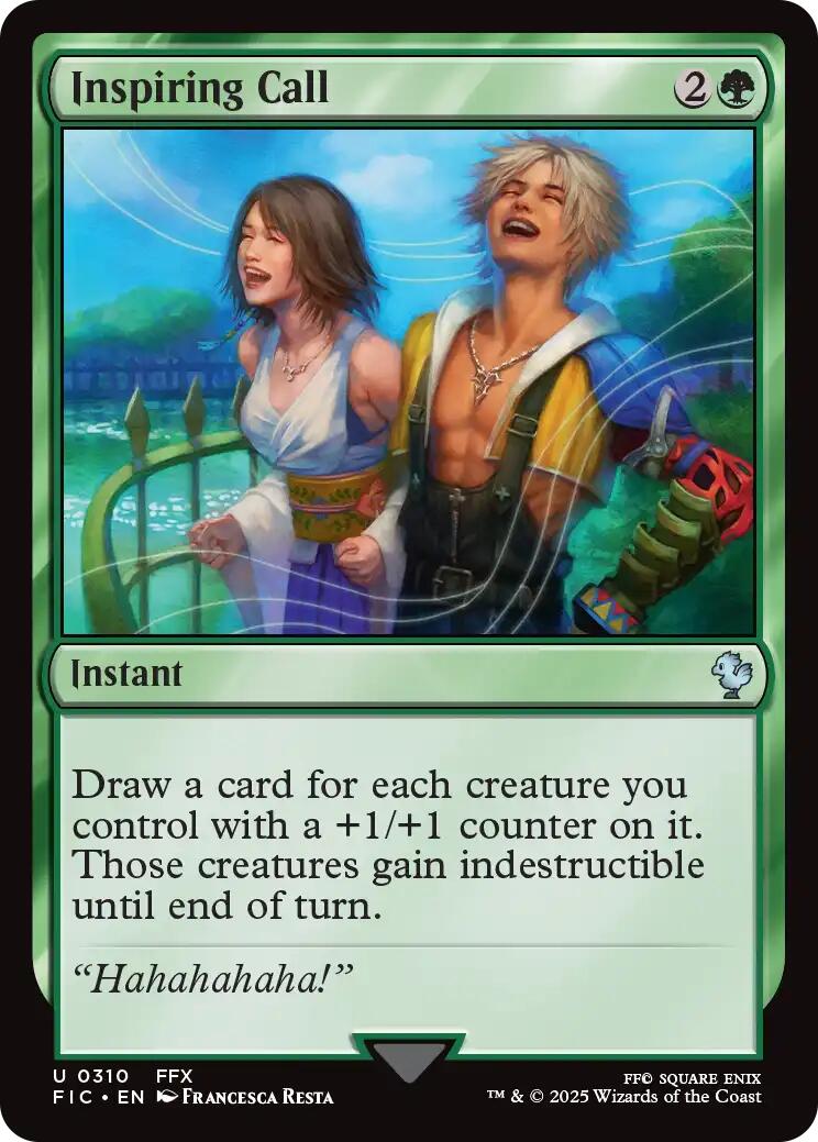 Llamada Inspiradora (Surge Foil) [Commander de FINAL FANTASY]