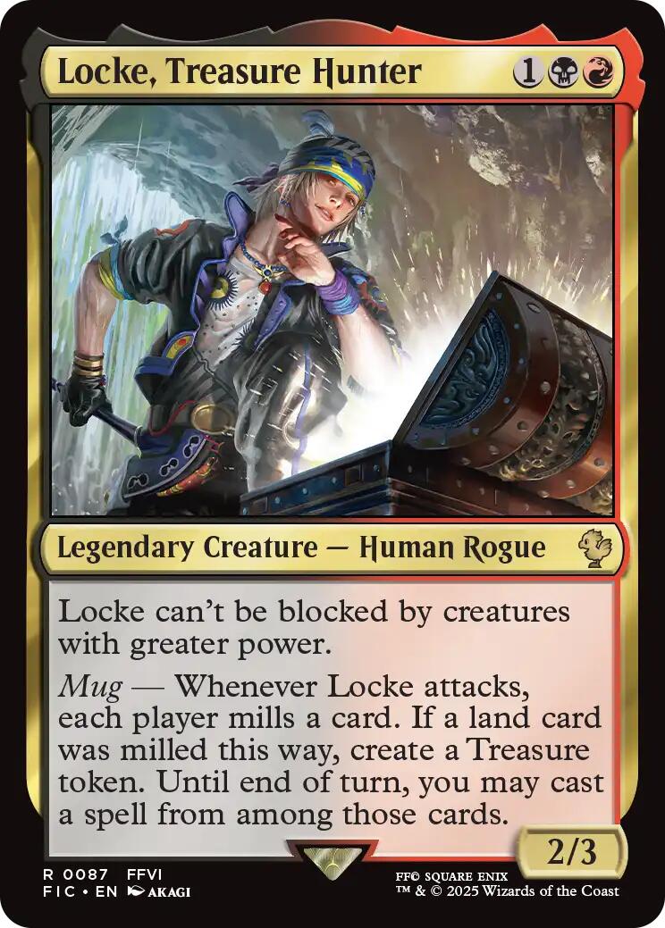 Locke, Chasseur de trésors (Surge Foil) [FINAL FANTASY Commander]