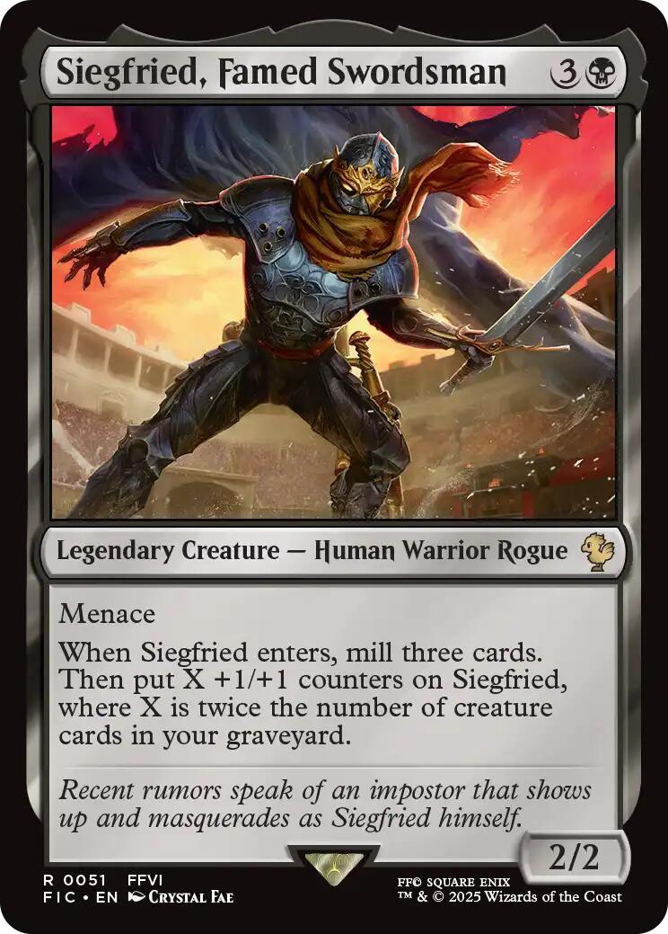 Siegfried, épéiste renommé (carte brillante de l’extension Collector) [Magic: The Gathering – Univers infinis : FINAL FANTASY]