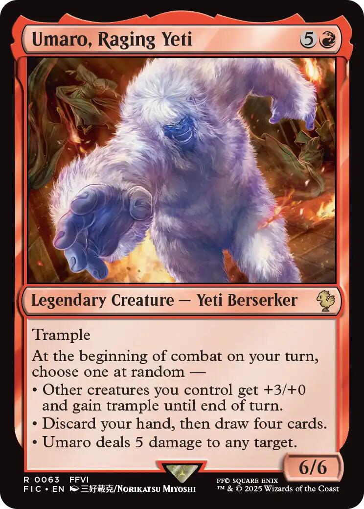 Umaro, yéti déchaîné (Foil de récupération) [Magic The Gathering – Commander]