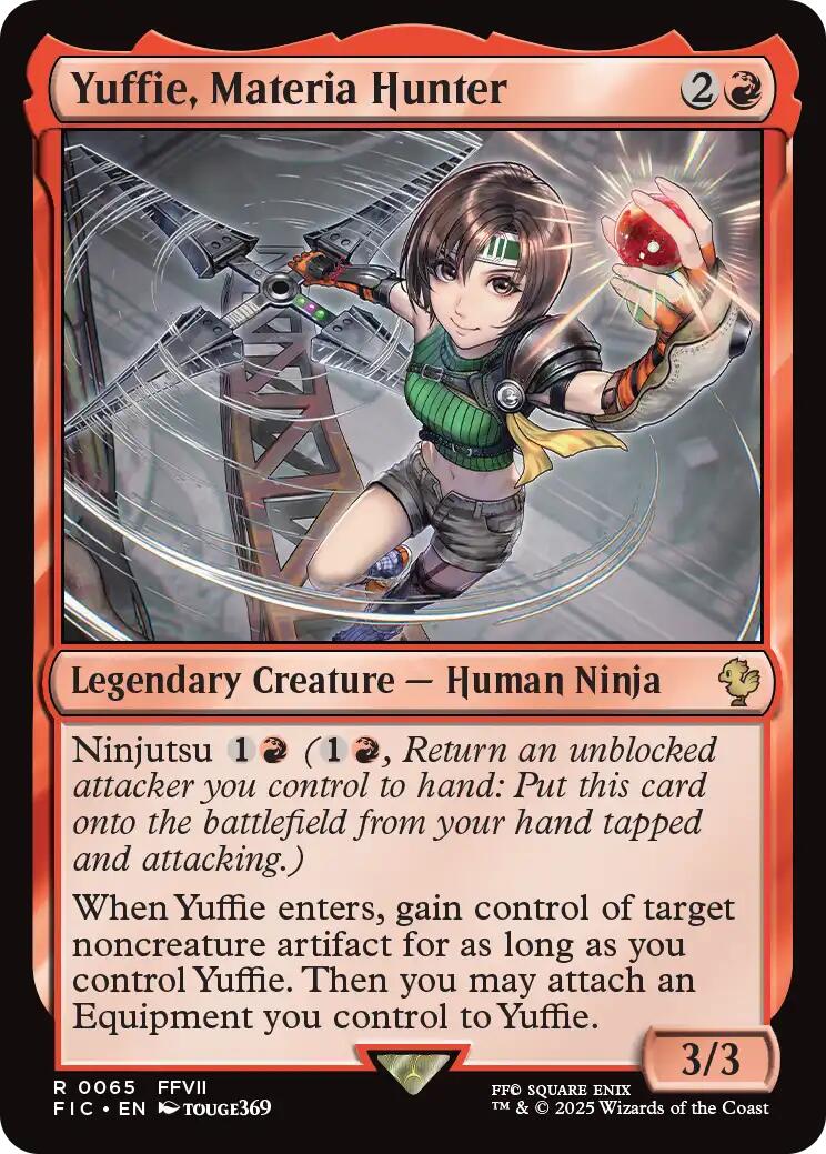Yuffie, Chasseuse de matéria (Feuille chatoyante) [FINAL FANTASY Commander]