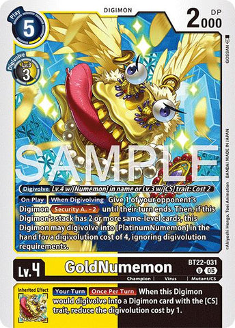 GoldNumemon [BT22-031] [Ciber Edén]