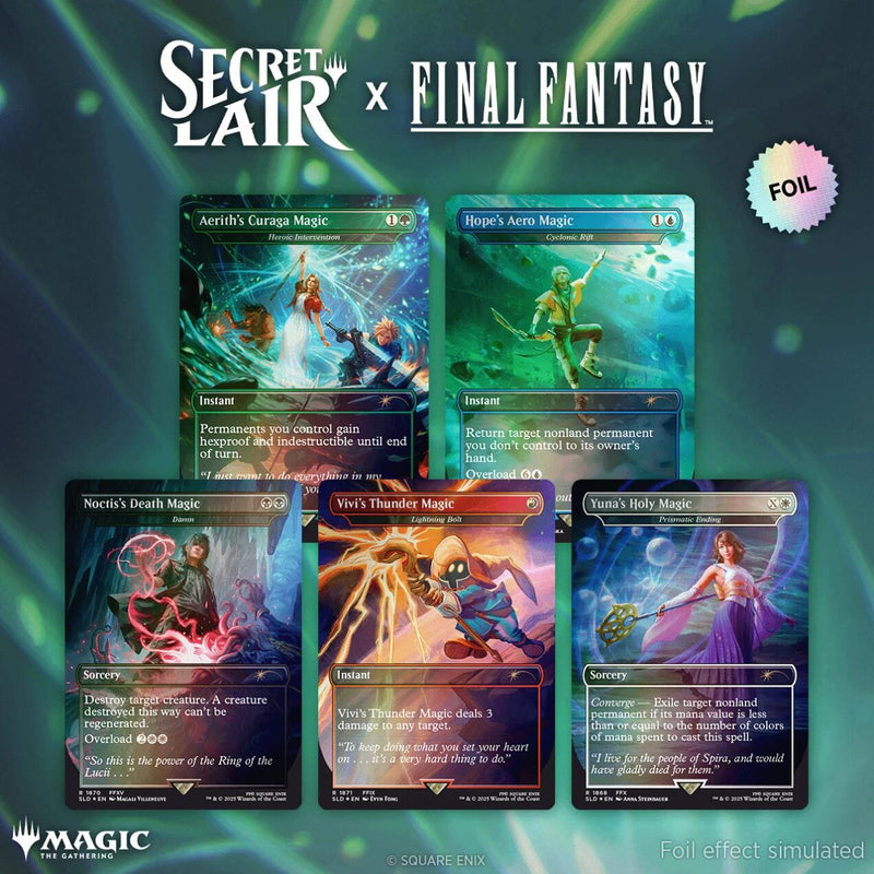 Secret Lair x FINAL FANTASY (Grimoire - Édition aluminium arc-en-ciel)