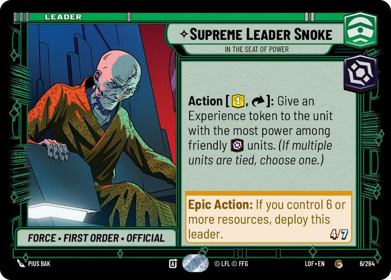 Suprême Leader Snoke - Au siège du pouvoir (006/264) (006/264) [Légendes de la Force]