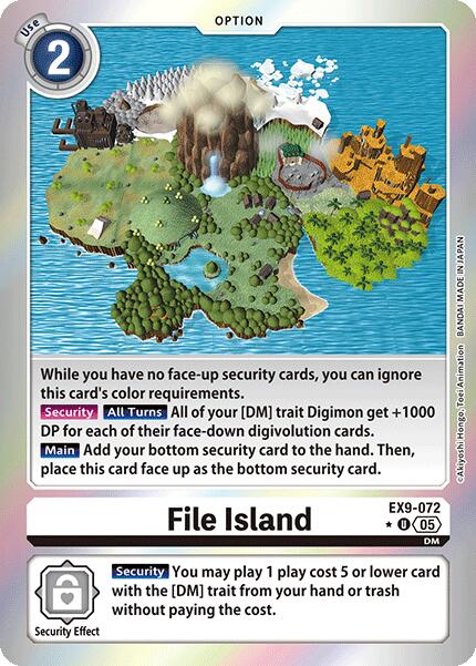 Île des Fichiers [EX9-072] (Foil Limitée) [Monstres Contre]