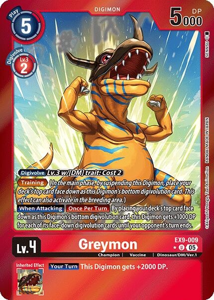 Greymon [EX9-009] (Edición limitada foil) [Versus Monsters]