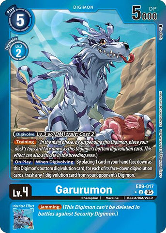 Garurumon [EX9-017] (Capa Holográfica) [Monstruos VS]