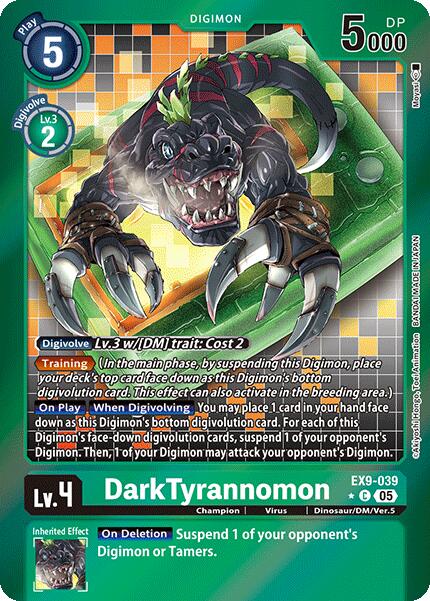 DarkTyrannomon [EX9-039] (Holographique Limitée) [Monstres Contre Monstres]