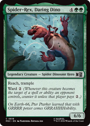 Spider-Rex, Dinosaurio Audaz [Marvel Super Heroes Commander]