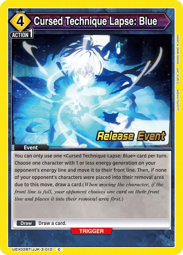 Image for Cursed Technique Lapse: Blue (UEX02BT/JJK-3-012) (UEX02BT_RE) - Union Arena