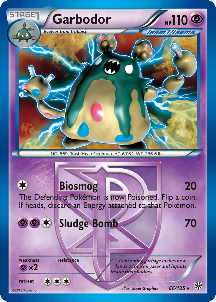 Garbodor (66/135) [Noir & Blanc : Tempête Plasma]