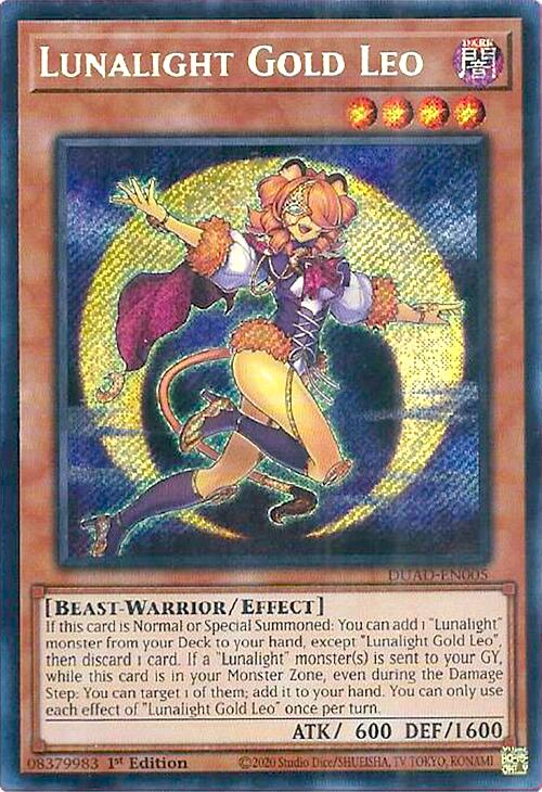 Lunaluz León de Oro [DUAD-EN005] Secreta Rara