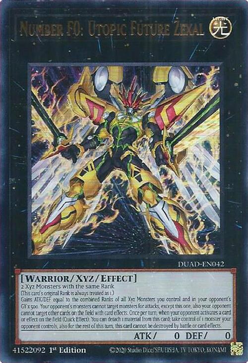 Número F0: Futuro Utopía Zexal [DUAD-EN042] Ultra Rara