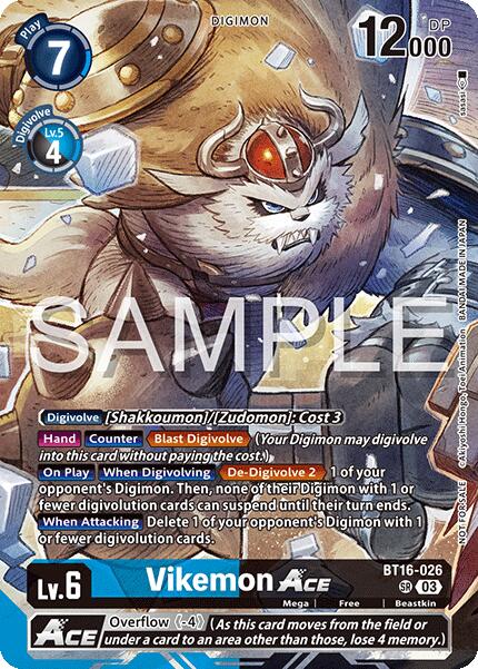 Vikemon ACE [BT16-026] (Participant à l'événement de lancement Cyber Eden) [Cyber Eden]