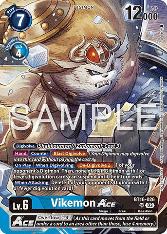 Vikemon ACE [BT16-026] (Participante del Evento de Lanzamiento de Cyber Eden) [Cyber Eden]