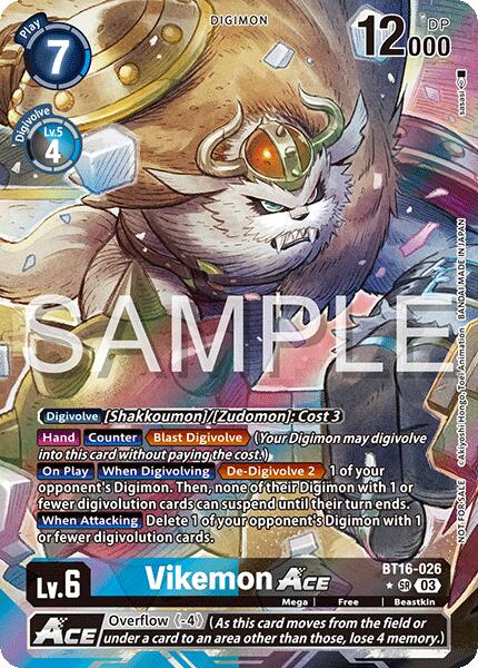 Vikemon ACE [BT16-026] (Vainqueur de l'événement de lancement de Cyber Eden) [Cyber Eden]