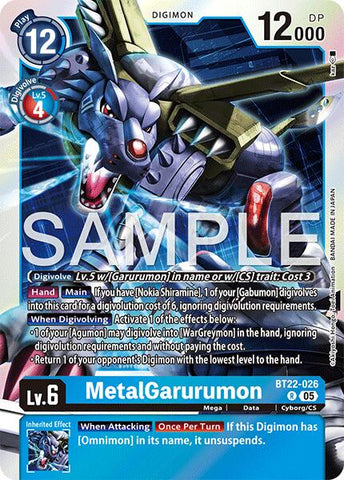 MetalGarurumon [BT22-026] [Edén Cibernético]