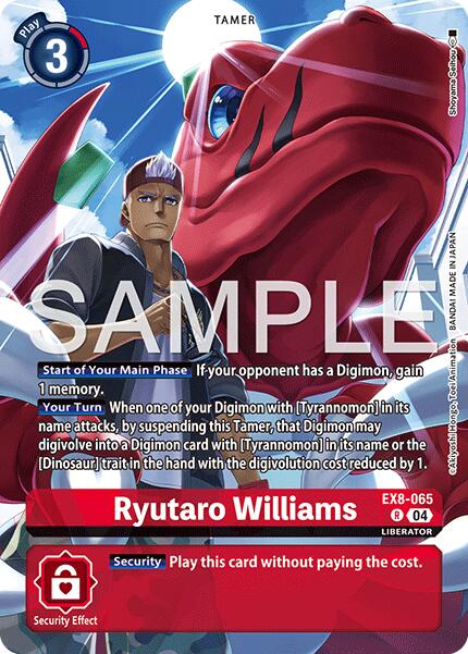 Ryutaro Williams [EX8-065] (Digimon Liberator Debuggers Set) [Chaîne de Libération]