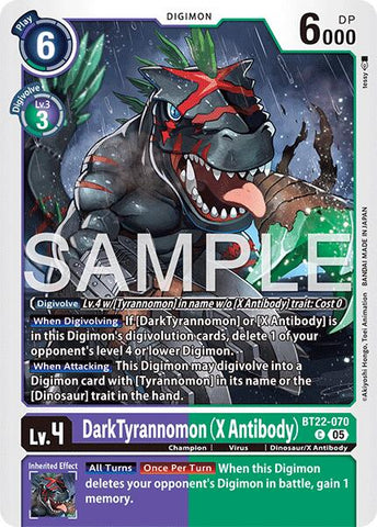 Tyrannomon Oscuro [BT22-070] (X-Antibody) [Ciber Edén]